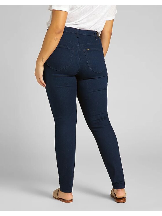 Lee Lee Jeansy SCARLETT HIGH Niebieski Skinny Fit
