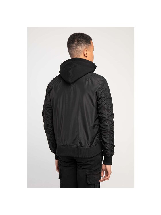 Alpha Industries Alpha Industries Prechodná bunda MA-1 TT Hood 196108-515 Čierna Classic Fit