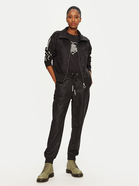 Aeronautica Militare Aeronautica Militare Долнище анцуг 242PF954DF571 Черен Regular Fit