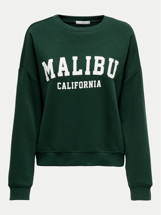 ONLY ONLY Felpa 15254183 Verde Loose Fit