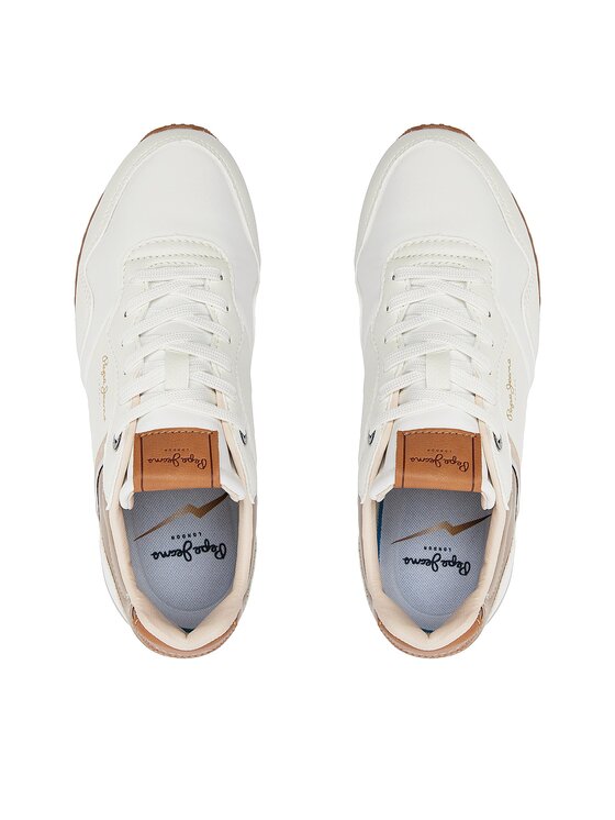 Pepe Jeans London Shine W Sneakers Femme - Chaussures Noires Style Urbain