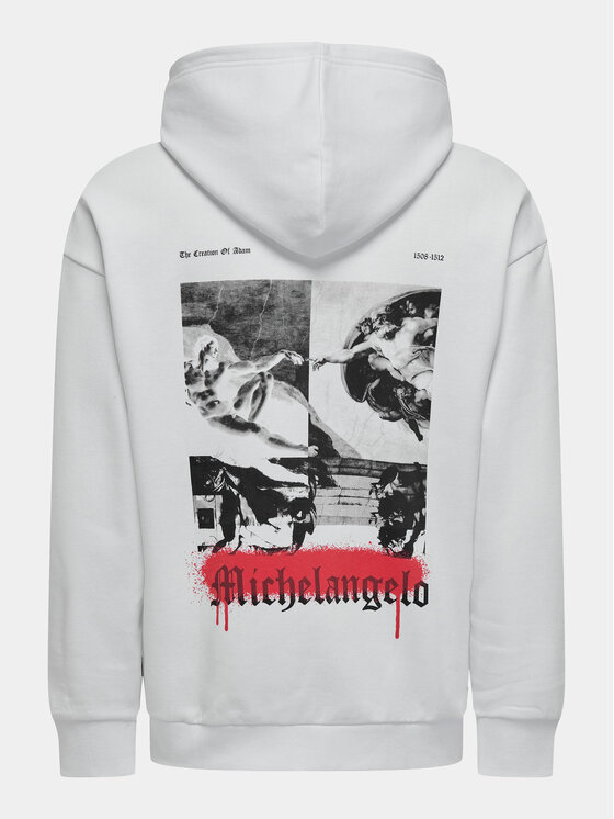Only & Sons Only & Sons Sweatshirt Apoh 22028208 Weiß Relaxed Fit