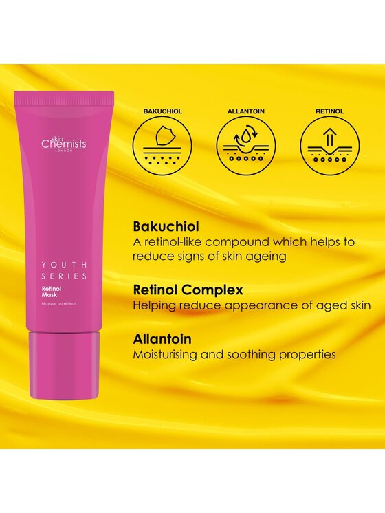 skinChemists skinChemists Maseczka Retinol Bakuchiol, 50 ml Maska do twarzy