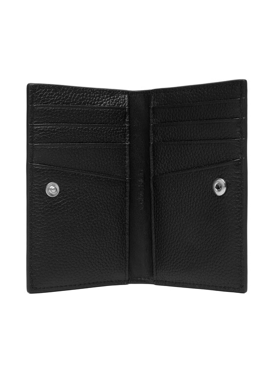 Calvin Klein Calvin Klein Portfel Emblem Hw Pebble Snap Cardholder LV04F1127G Czarny