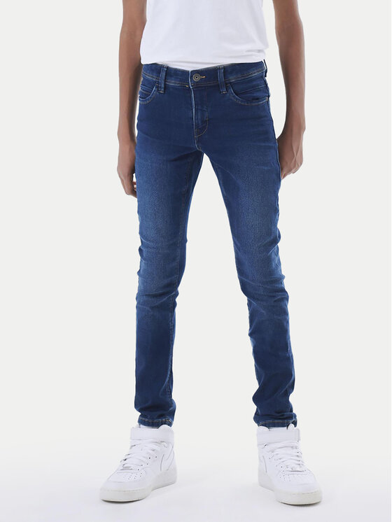 NAME IT NAME IT Дънки Silas 13190372 Тъмносин Slim Fit