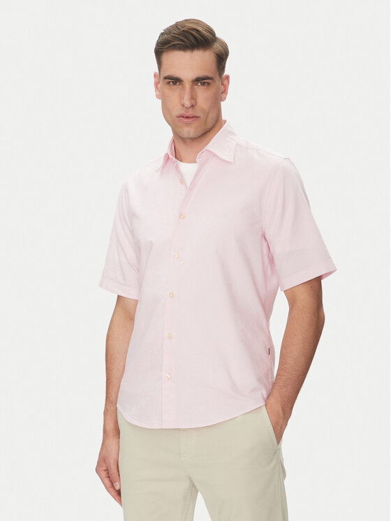 BOSS BOSS Cămașă Rash_2 50537332 Roz Regular Fit