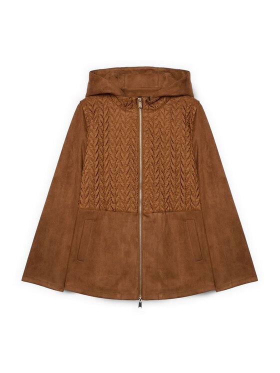 Fiorella Rubino Fiorella Rubino Kurtka puchowa F091T001530N022 Brązowy Flared Fit