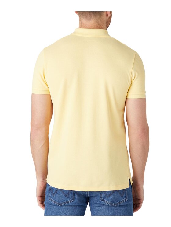 Wrangler Wrangler Polo W7X7K4Y37 Żółty Regular Fit