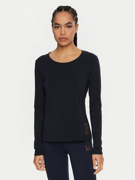 EA7 Emporio Armani EA7 Emporio Armani Blúz 6DTT06 TJQCZ 1562 Sötétkék Slim Fit