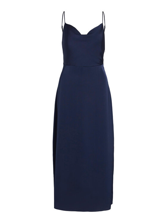 Vila Vila Abito da cocktail Ravenna 14085601 Blu scuro Regular Fit