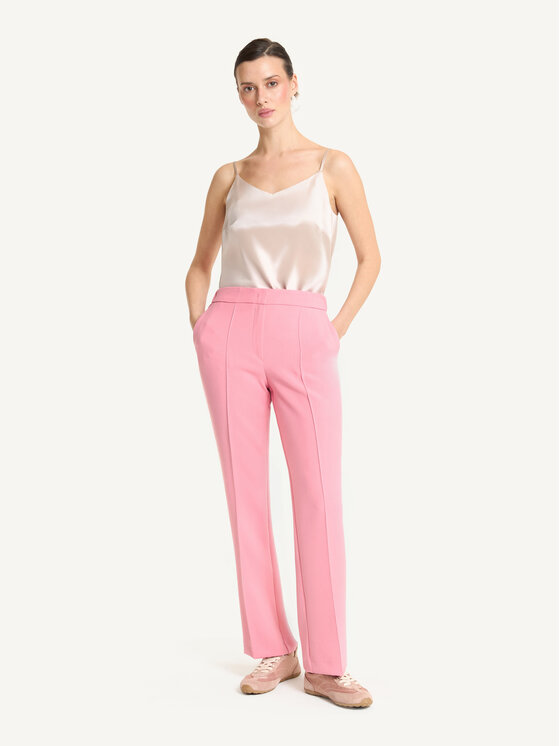 KMX KMX Spodnie materiałowe 809740018 Różowy Straight Fit
