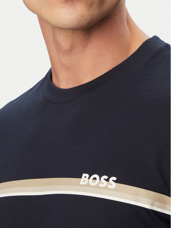 BOSS BOSS Tricou Authentic 50561470 Bleumarin Regular Fit