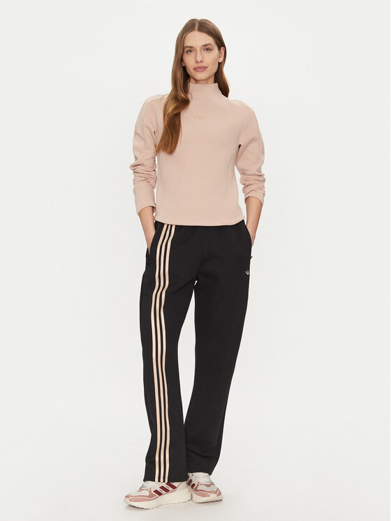 adidas adidas Blúz Structured Interlock JJ0938 Bézs Slim Fit