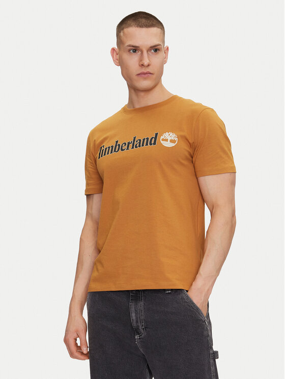 Timberland Timberland Póló TB0A5UPQ Bézs Regular Fit