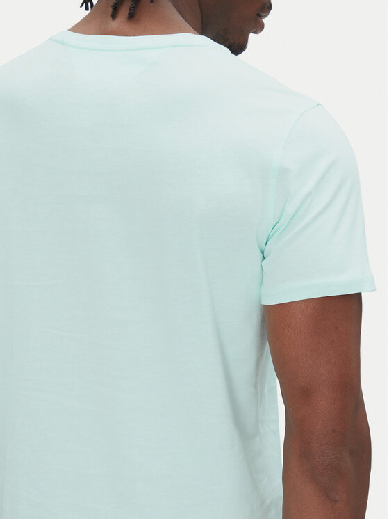 Tommy Jeans Tommy Jeans T-Shirt DM0DM04411 Zielony Slim Fit