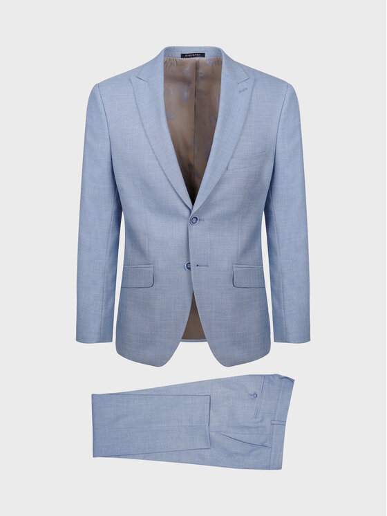 Evenemen Evenemen Garnitur CLARIS Niebieski Slim Fit