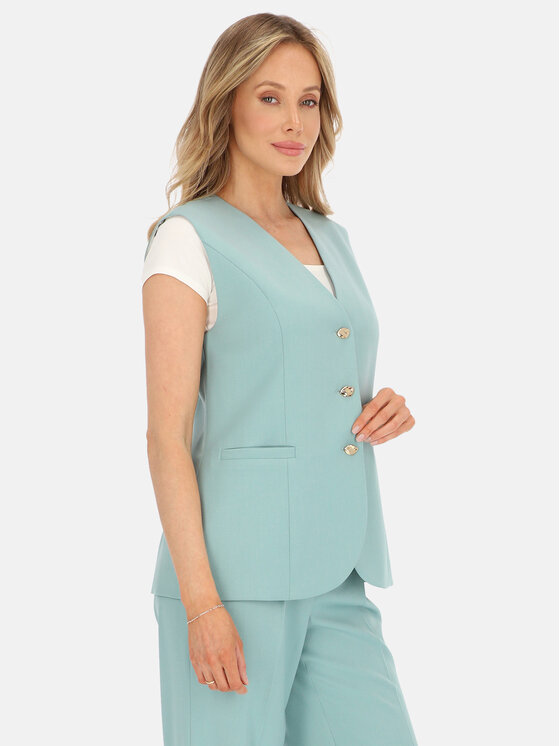 L’AF L’AF Kamizelka Mint Zielony jasny Regular Fit