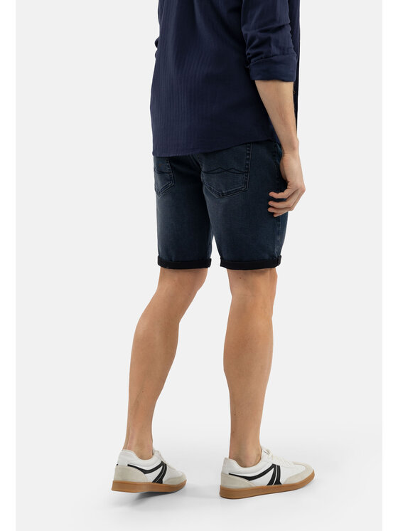 Volcano Volcano Szorty jeansowe E-MEAR Granatowy Regular Fit