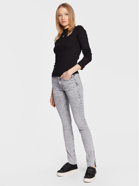 Calvin Klein Jeans Calvin Klein Jeans Jeans hlače J20J221448 Siva Skinny Fit