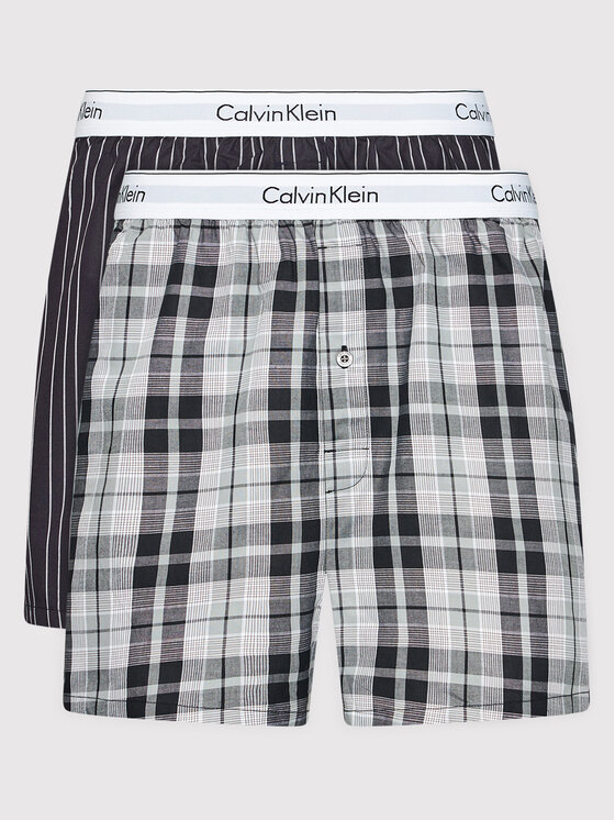 Calvin Klein Underwear Set 2 perechi de boxeri 000NB1396A Bleumarin