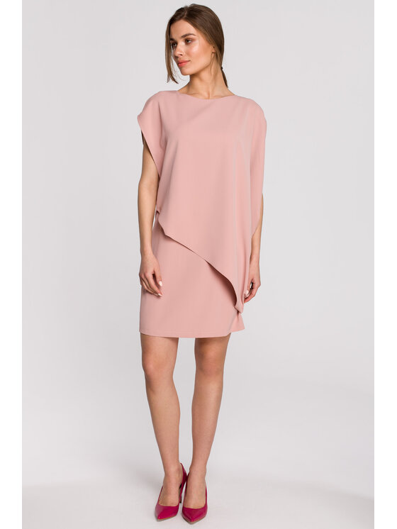 Stylove Stylove Každodenné šaty S262 Ružová Regular Fit