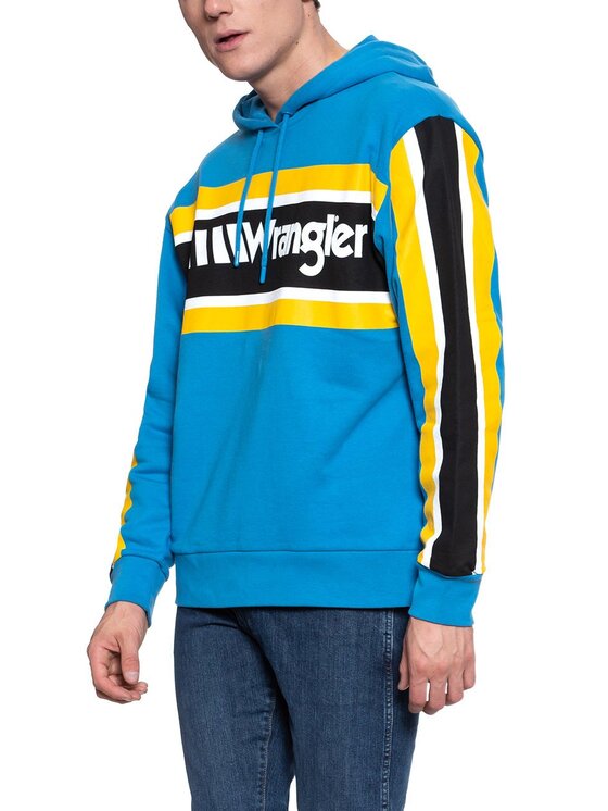 Wrangler Wrangler Felpa B&Y HOODIE Giallo Regular Fit