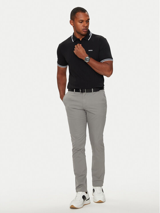 BOSS Boss Polo Paul 50506193 Czarny Slim Fit