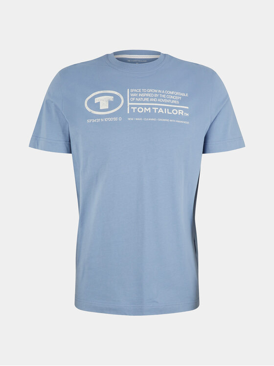 Tom Tailor Tom Tailor T-shirt 1035611 Celeste Regular Fit