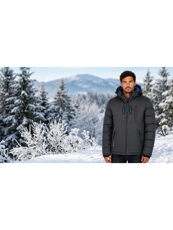 Geographical Norway Geographical Norway Kurtka zimowa WU6633H/GN-DARK GREY Szary Reglan Fit