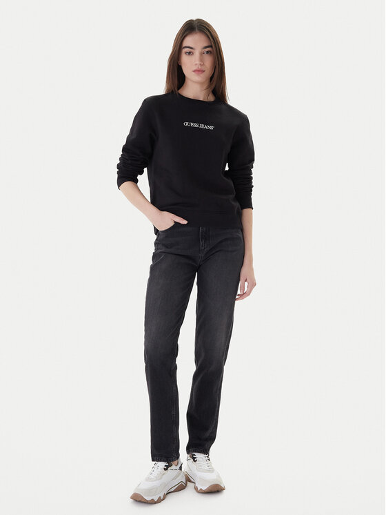 Guess Jeans Guess Jeans Mikina W4YQ10 KC811 Černá Classic Fit