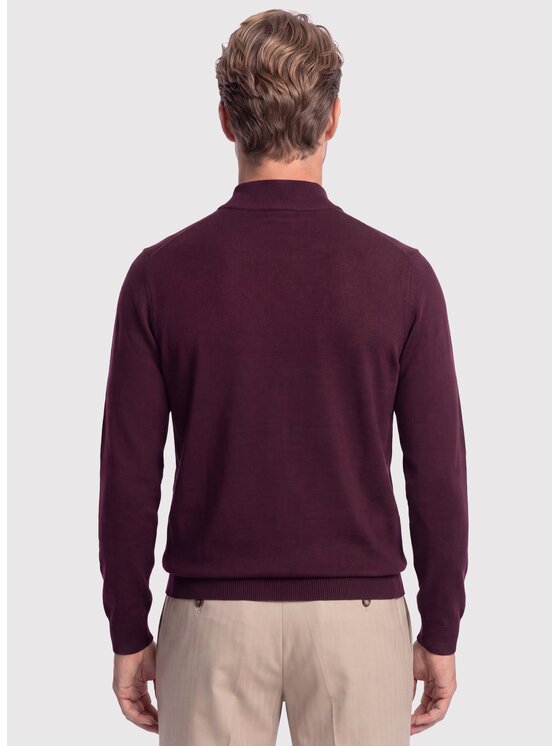 Pako Lorente Pako Lorente Sweter P26WN-2X-009 Fioletowy Regular Fit