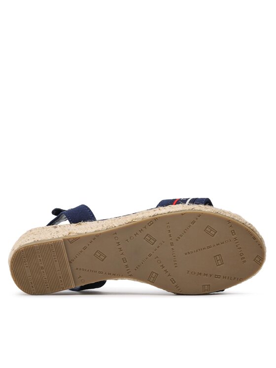 Tommy Hilfiger Tommy Hilfiger Espadrilles Rope Wedge Sandal T3A7-32777-0048 M Sötétkék