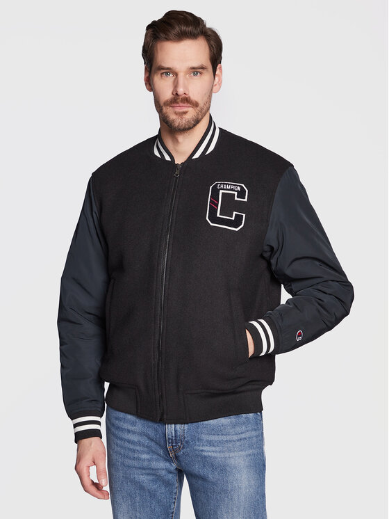 Champion Champion Geacă bomber College Inspired 218088 Negru Regular Fit
