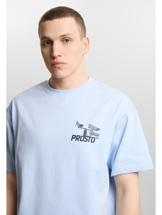 PROSTO. PROSTO. T-Shirt Polo Nine Niebieski Oversize