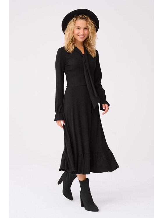 blue shadow blue shadow Sukienka codzienna Carrie BS Czarny Standard Fit