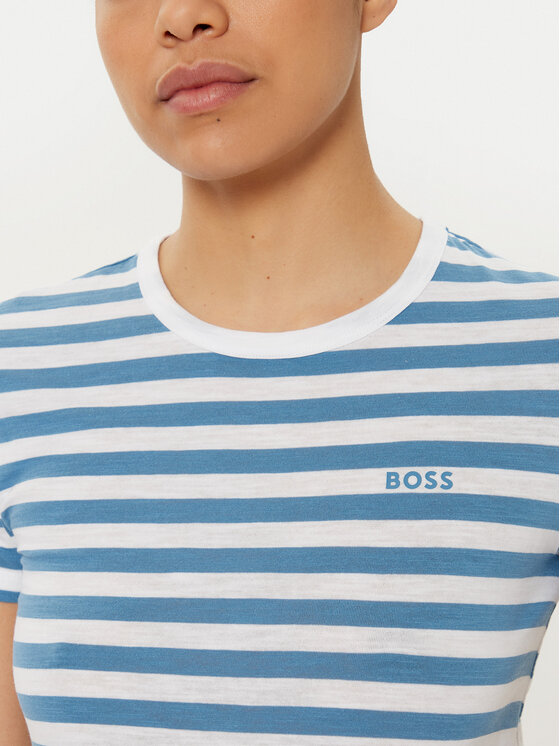 BOSS BOSS T-särk C_Esla_Striped 50504192 Sinine Regular Fit