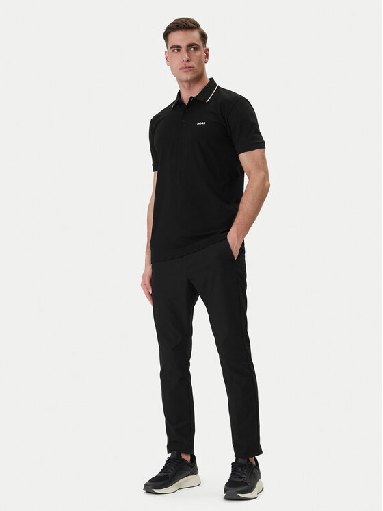 BOSS BOSS Poloshirt Birdie Paule 50559365 Schwarz Slim Fit