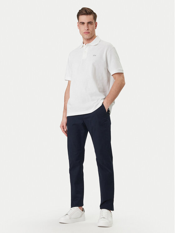 Lacoste Lacoste Поло PH7757 Білий Loose Fit