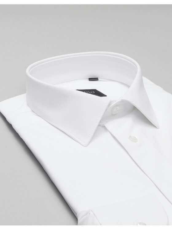 Borgio Borgio Koszula ateleta 00506 Biały Slim Fit