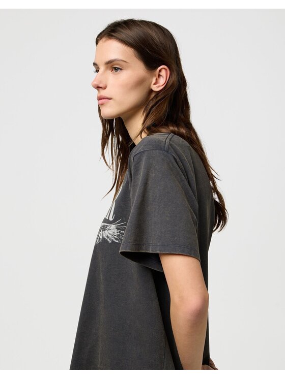 Wrangler Wrangler T-Shirt 112370766 Czarny Regular Fit