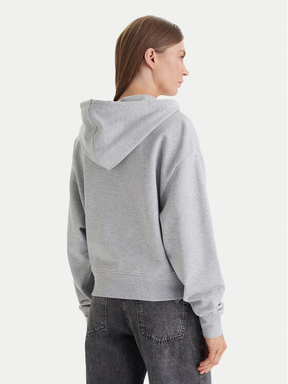 Calvin Klein Jeans Calvin Klein Jeans Mikina Monogram LV047F208G Sivá Relaxed Fit