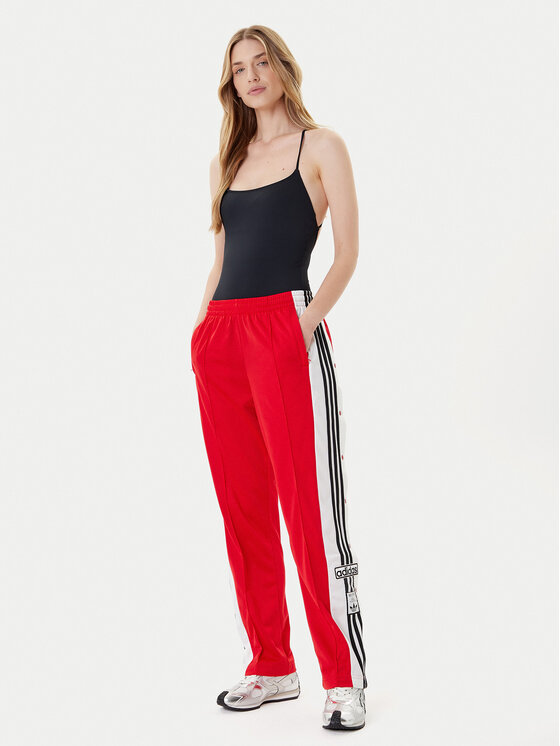 adidas adidas Spodnji del trenirke Adibreak JY1354 Rdeča Loose Fit
