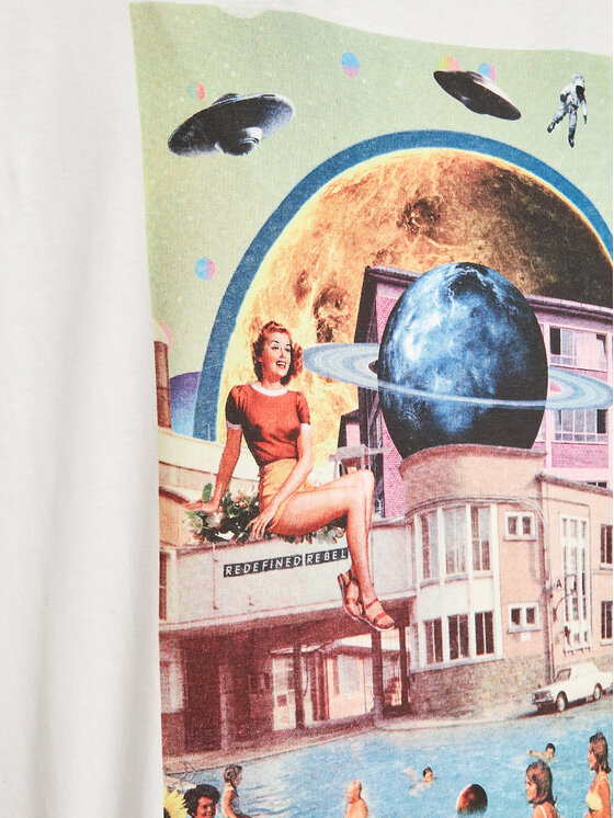 Redefined Rebel Redefined Rebel T-Shirt Raymond 221131 Λευκό Relaxed Fit