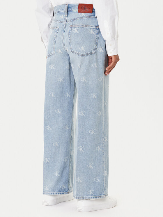 Calvin Klein Jeans Calvin Klein Jeans Blugi LV047C785G Albastru Wide Leg