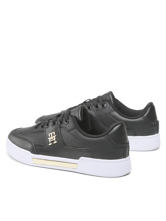 Tommy Hilfiger Tommy Hilfiger Tenisice Th Prep Court Sneaker FW0FW06859 Crna