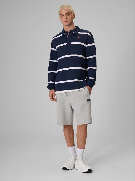 4F 4F Longsleeve 4FRSS26TLONM675-31S Granatowy Relaxed Fit