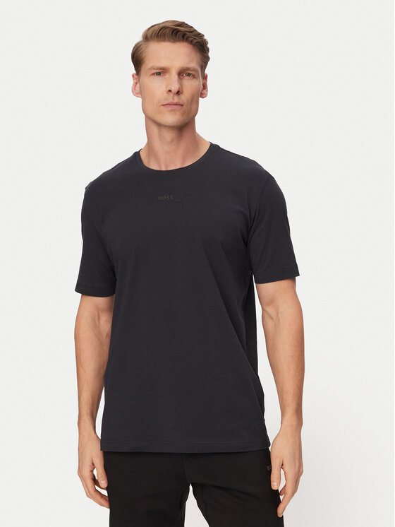 BOSS Tricou Birdie 50559387 Bleumarin Regular Fit