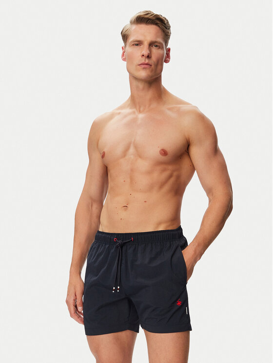 Beverly Hills Polo Club Beverly Hills Polo Club Plavecké šortky P-SS26M-UNION-0298 Tmavomodrá Regular Fit