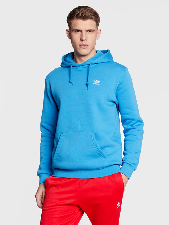 adidas Bluză adicolor Essentials Trefoil HK0098 Albastru Regular Fit
