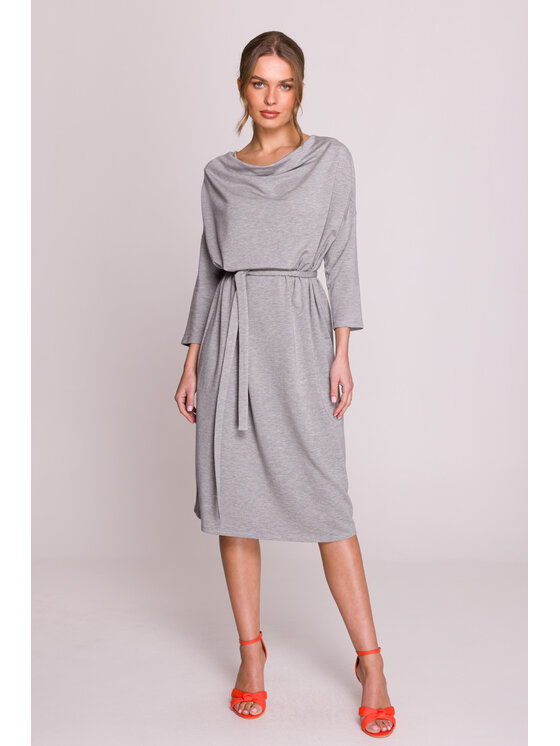 Stylove Stylove Večerní šaty S403 Šedá Premium Fit